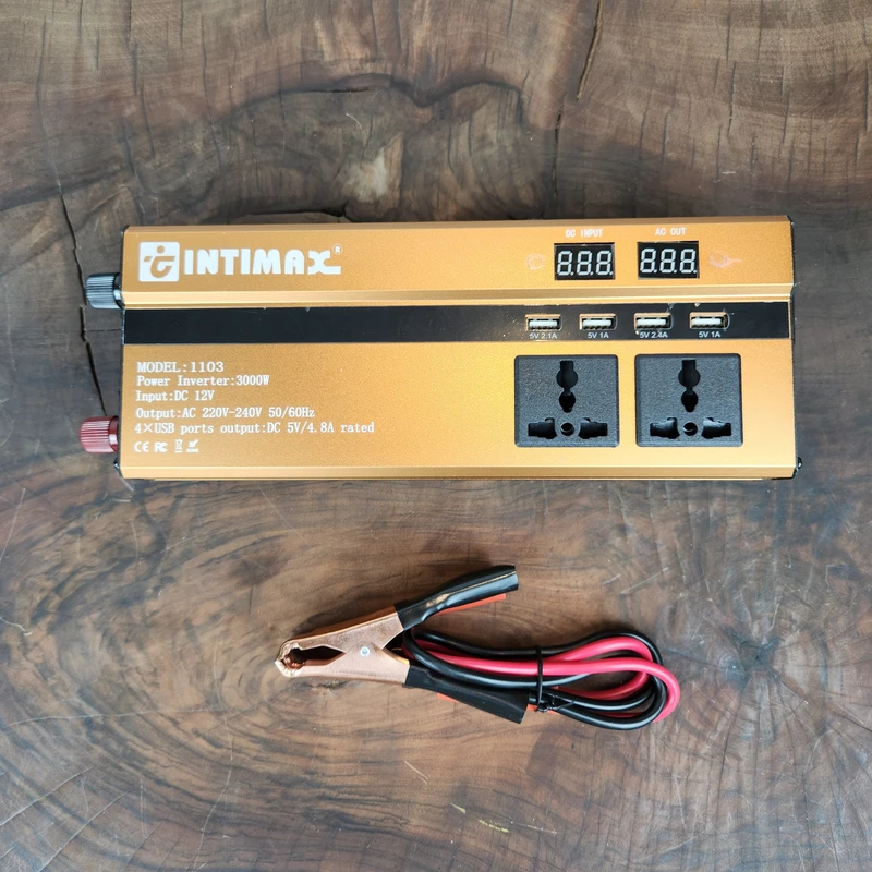 مبدل برق خودرو صنعتی اینتیمکس مدل INT-1103 ظرفیت 3000 وات